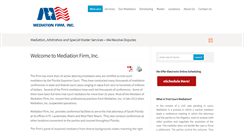 Desktop Screenshot of mediationfirminc.com