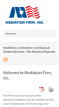 Mobile Screenshot of mediationfirminc.com