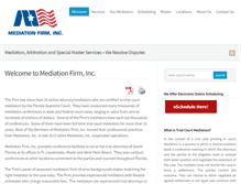 Tablet Screenshot of mediationfirminc.com